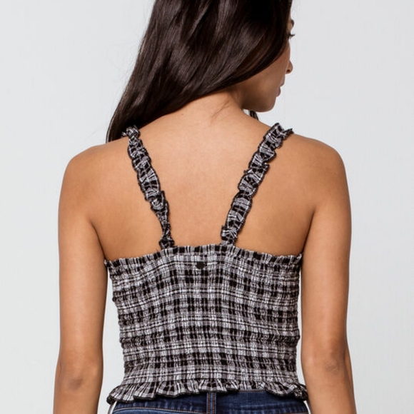 Volcom Seriously Plaid Seersucker Tank Top - Picture 3 of 12